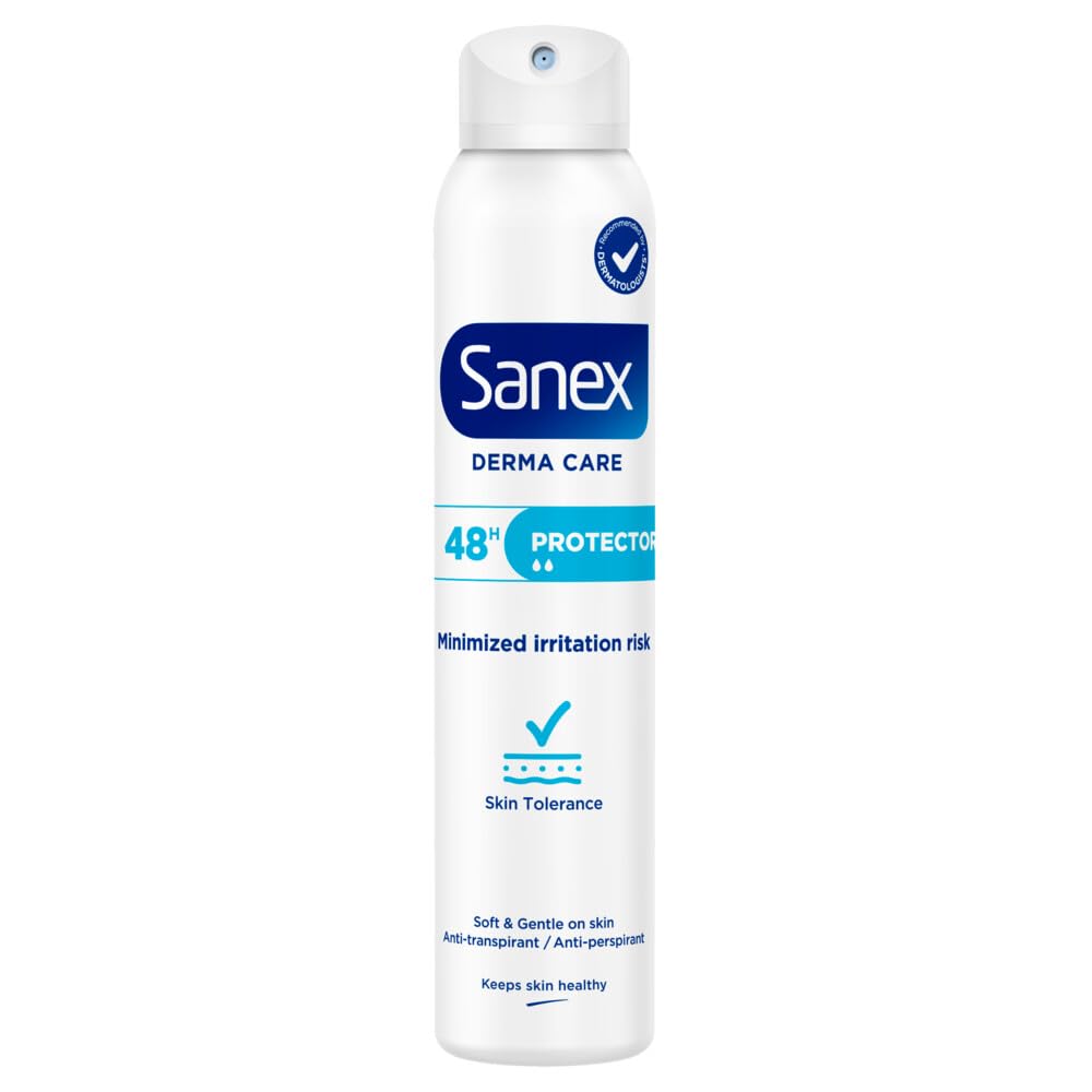 6er Pack - Sanex Deodorant-Spray Antitranspirant – Derma Care Protector – 200 ml