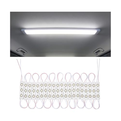 HZEL 20PCS Van Interior Light Kits, 12 Volt 7015 Super Bright LED Module Vehicle Dome Lighting Strip Kit, Waterproof Cargo Van Interior Ceiling Lamps, Universal for Truck Caravans Automobile