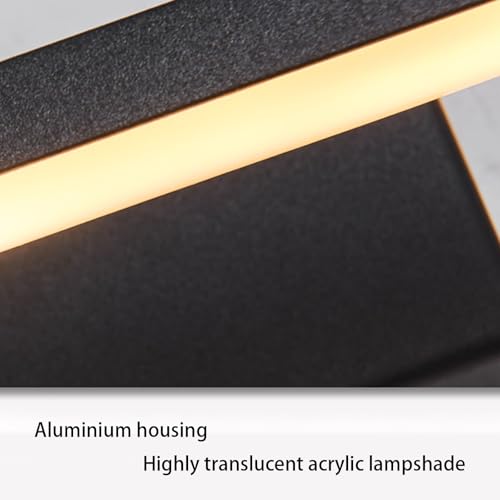Lámpara de pared aluminio LED rectangular para fondo de salón y zonas de interior 7