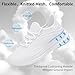WXQ Women's Sneakers Running Shoes Non Slip Tennis Shoes Slip On Breathable Lightweight Walking Fashion Casual Sneakers White Size 7
