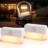 sooogd Mailbox Light Motion Sensor, Battery Powered Auto Mailbox Light with 3000K Soft White, Easy Stick Installation, Night Mailbox Interior Light for Seniors & Home Use, 2 Pack