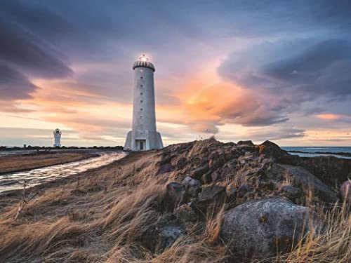 Ravensburger 17106 at Stefan Landscape 1500p, Blue (Sea), Green (Grass), Brown/Grey (Lighthouse), Pack of 1 - Image 2