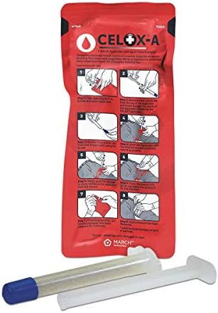 Celox V12090 Blood Clotting Granule Applicator and Plunger Set, 6 grams