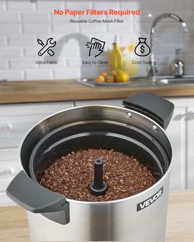 VEVOR 60 Cup Stainless Steel Urn