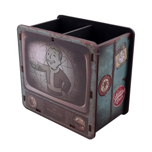 Fanattik Fallout Vault-Tec MDF Desk Organizer | 4 x 4.5 x 2.5 Inches
