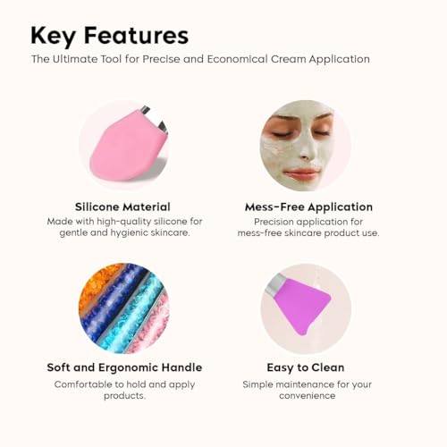Image of Gleva Silicone Face Brush Beauty Tool, Facial Mud Applicator, Makeup Brushes Set Eye Cosmetics Blush Brush for Powder for Girl & Women (Yellow)