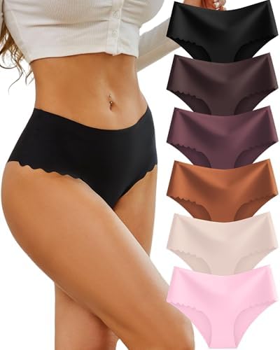 Sth Big Unterhosen Damen Nahtlose Hohe Taille Seamless Slips Damen High Waist Unterwäsche Frauen Bequem Hipsters Pantys Ohne Abzeichnen Taillenslip Nahtlos Underwear Women Slips Me