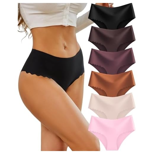 Sth Big Unterhosen Damen Nahtlose Hohe Taille Seamless Slips Damen High Waist Unterwäsche Frauen Bequem Hipsters Pantys Ohne Abzeichnen Taillenslip Nahtlos Underwear Women Slips Mehrpack 6