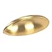10 Pack - Cosmas 1399BB Brushed Brass Cabinet Hardware Bin Cup Drawer Handle Pull - 2-1/2" Hole Centers