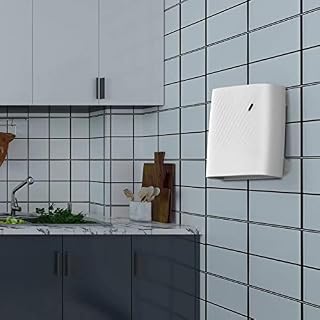 Bathroom Downflow Fan Heater IP22 Wall Mounted Pull Cord Operation Water Splash Proof Function 2 Heat Settings Ideal for Garage Kitchen Laundry areas 2kw White Energy Class A+
