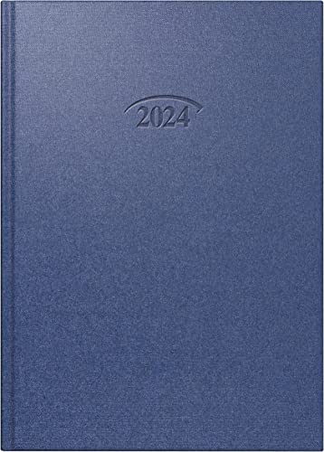 BRUNNEN Daily calendar model 765 2024, 1 page = 1 day, sheet size 14.3 x 20.2 cm, cosmos blue