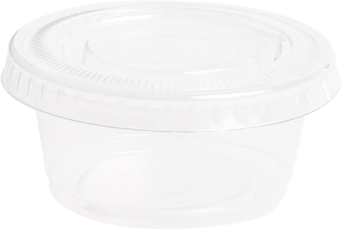 Polar Ice 125 Count Plastic Jello Shot Cups with Lids, 2