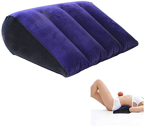 Poison Pea Cojín trasero de algodón, cojín de almohada que cambia la postura del juego para disfrutar de una postura más precisa (azul) Cover