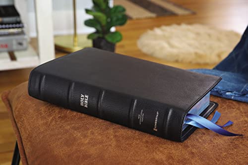Niv, Thompson Chain-Reference Bible, Premium Goatskin Leather, Black, Premier Collection, Black Lett