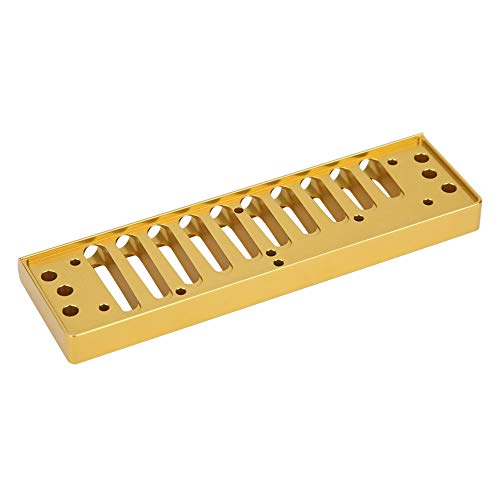 Harmonica Comb, 10?Hole Aluminum Alloy Blues Harp Comb Harmonica Part For Hohner Sp20 Harmonica (Gold) #TOP6