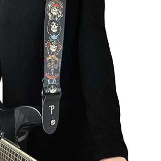 Perri PLLPCPRS Guns N Roses Sangle de Guitare Design Tête de mort - Les Beatles, Paul McCartney, John Lennon, RIngo Starr, George Harrison Perri PLLPCPRS Guns N Roses Sangle de Guitare Design Tête de mort – Image 6