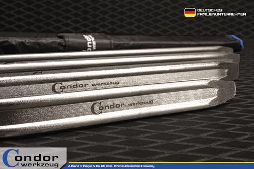 CONDOR Werkzeug 8265 | Reifen-Montiereisen-Satz | 4-TLG. | 250-400 - 500-600 mm | Montierhebel Reifenmontage Werkzeug für Hobby und Profi Handwerker
