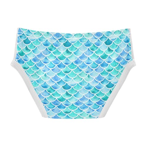 Blue Turquoise Mermaid Scales Toddler Boy's Underwear 2T 202c18982