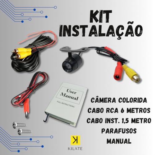 Câmera De Ré Universal Automotiva Borboleta Parachoque Com Visão Noturna Colorida Carro Caminhão Van