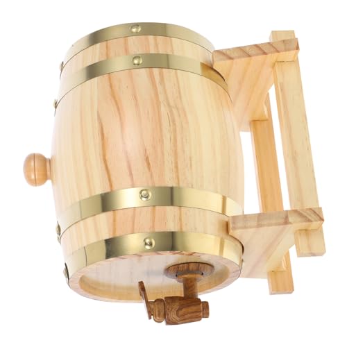 ABOOFAN 1set Wooden for Beer and Wine Rustic Oak Aging Dispenser for Parties and Home Use for Storing Spirits and Liquors and Sturdy Design
