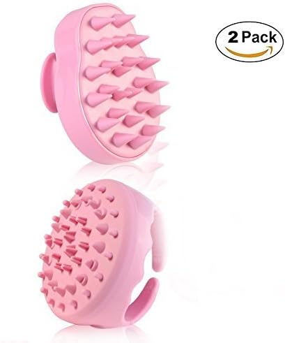 Body Massage Brush & Hair Scalp Massage Brush for Scalp Care Hair Cleaning Shower Cellulite Massager, Pink