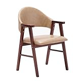 ◆Massivholzrahmendesign, rutschfeste Matte zum Schutz des Bodens, stapelbarer Stuhl, die Vorderseite des Wasserfallsitzes reduziert den Druck auf den Oberschenkel und fördert die Durchblutung.