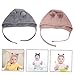 ibasenice 2pcs Adorable Ear Hats for Newborns Soft Cotton Boy Girl Caps Khaki and Gray for Headwear Lightweight and Fashionable Design