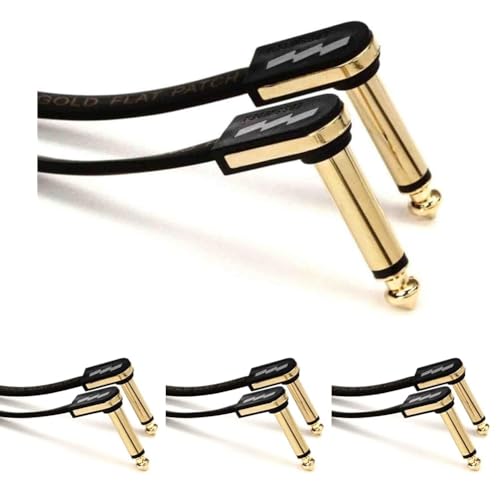 EBS PG-10 Premium Gold Câble Patch Plat 10 Centimètres (Lot de 4)