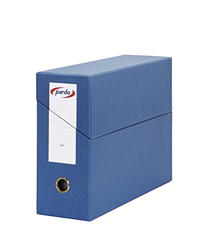 Pardo 245703 - Estuche archivador horizontal, 80 mm, color azul