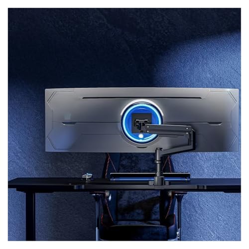 Support moniteur NBYGSC T10 blanc réglable pour libérer l'espace et ajuster l'écran