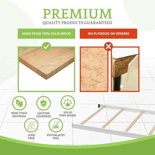 Image of Full Size Conversion Kit Bed Rails for Oxford Baby, Soho & Ozlo Cribs | Transition Your Convertible Crib to a Full Size Bed; Solid Wood Conversion Kit Rails Built for Durability & Easy Installation