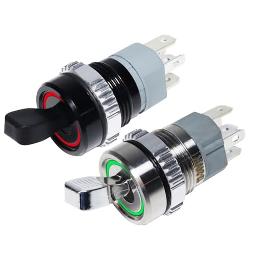 Interrupteur à bascule 16mm micro commutateur ON OFF LED 3-6V