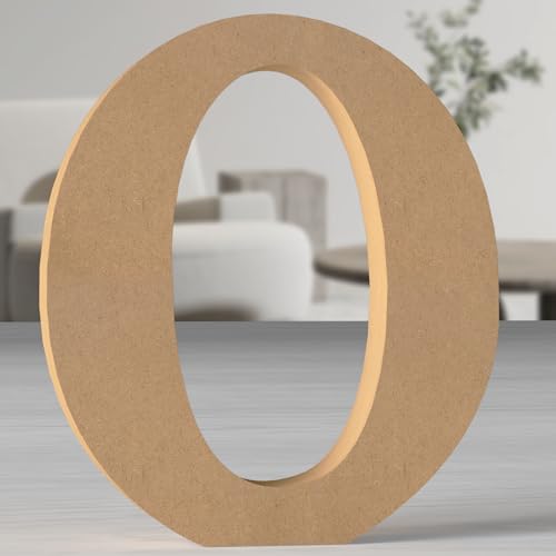 MeteoraPrime Lettres en Bois de Couleur Originale 30 cm Lettres en Bois Non Finies pour Décoration Murale Lettres Décoratives Debout Lettres Originale en Blocs pour...