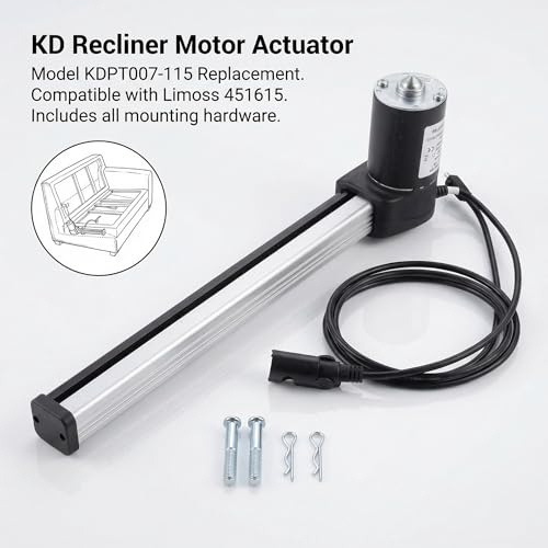 Enocos KDPT007-115 Recliner Actuator Motor Compatible with Electric Sofa, Massage Chair and Seat Bed, Replace Motor L-imoss 451615 by Enocos - Image 2