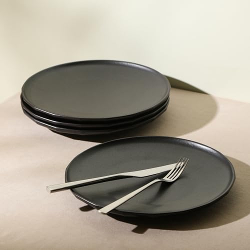 Stone Lain Rio 4-Piece Dinner Plate Set Stoneware, Black by Stone Lain - Image 6