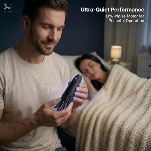 Image of KLEN Electric Massager Machine For Men Stress Relief - Full Body Pain Handheld Waterproof Wireless Portable Vibration Massage Device Muscle Relaxation & Self Use