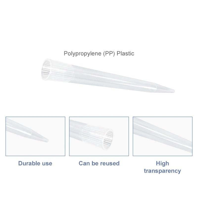 sprzęt laboratoryjny Laboratorium 10ul 200ul 1ml 5ml 10ml Laboratoryjne końcówki do pipet do cieczy Uniwersalne końcówki do pipet(200ul 1000pcs)