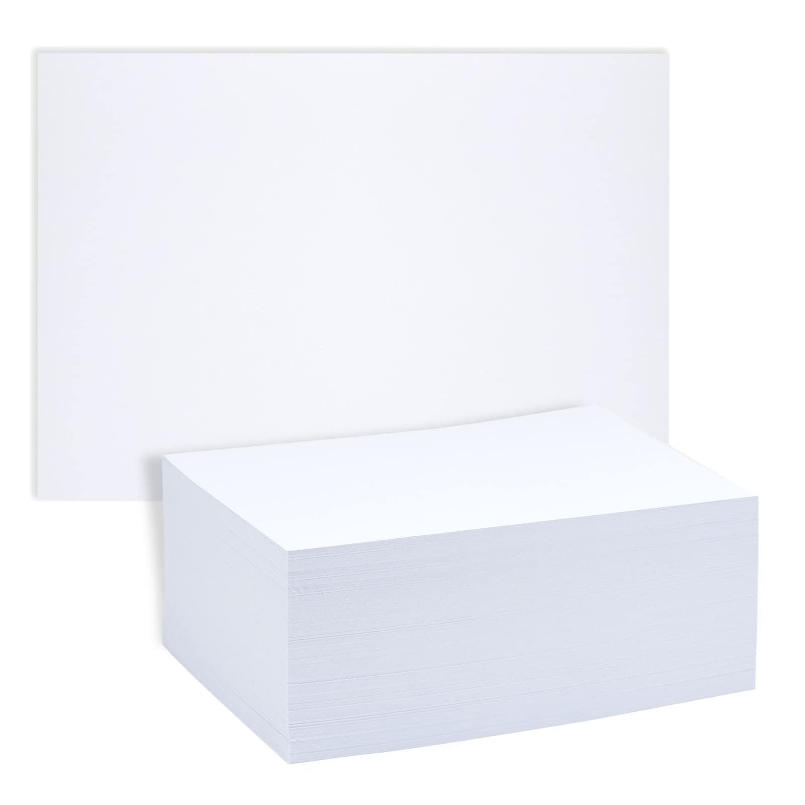 Amazon.com : 200 Pieces 5x7 Invitation Cardstock Printer Paper, Blank Heavy  Weight 100lb Cover Postcards (300gsm, White) : Office Products