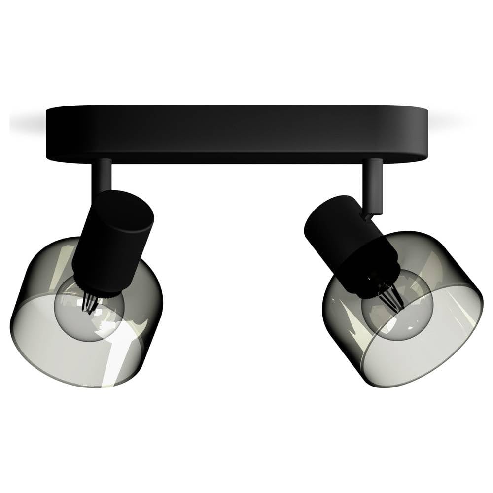 Philips Sleet Spot, 2 faretti, 25W, attacco E14, lampadina non inclusa, Grado di Protezione IP20, Nero