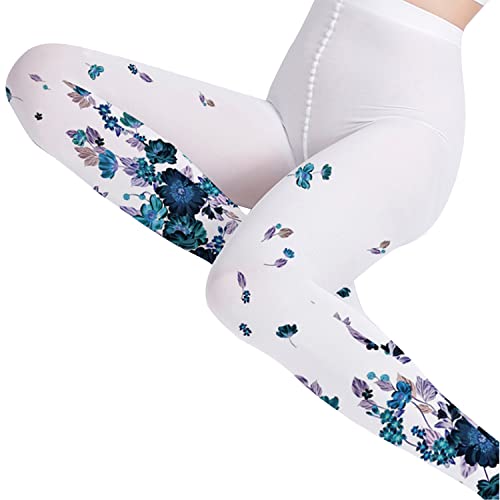 Image of Sahabowi Women Tights, Opaque High Waist Pantyhose, Vintage Control Top Stockings
