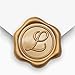 vibedor 50 Pcs Letter L Wax Seal Stickers, Self Adhesive Envelope Stickers Gold Letter Wax Seal Stamp for Special Occasion and Wedding Invitation