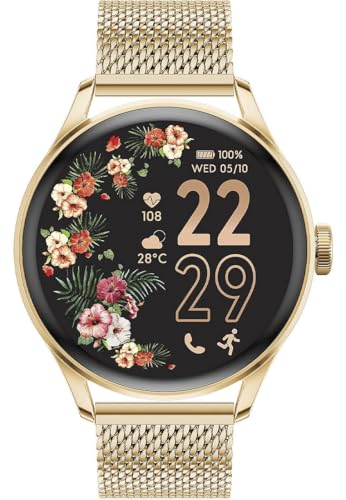 ICE-WATCH - Ice Smart 2.0 Gold Milanese Band 1.2 AMOLED - Montre connectée dorée pour Femme avec...