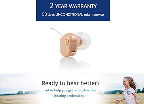 Hearing Aid Sound Amplifier Mini Ear Hearing Amplifier Half Penny Sized Noise Reduction and Feedback Cancellation Ear Amplifier for Seniors and Adult with Battery Size 10 - Thumbnail 7