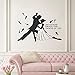 Lamubh Männer Frauen Sport Tanz Vinyl Wandaufkleber Wohnzimmer Dekorative Aufkleber Wanddekoration Gabeln Wandbild 88X57cm