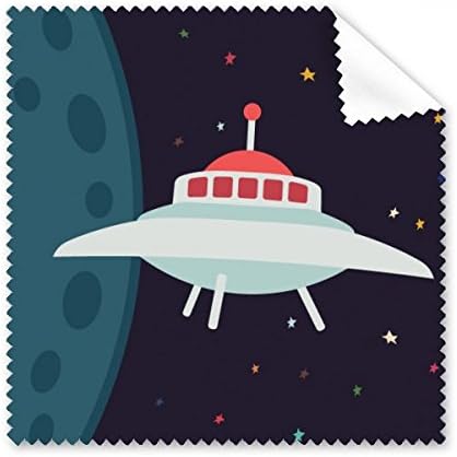 Universe and Alien UFO Art Deco Gift Fashion Cleaning Cloth Phone Screen Glasses Cleaner 5pcs image 2