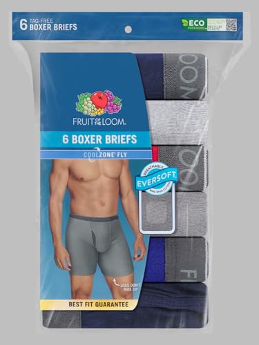 Image of Fruit of the Loom Men's Coolzone Boxer Briefs, Moisture Wicking & Breathable
