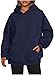 Womens Oversized Pullover Hoodies Winter Casual Fleece Sweatshirts Cute Hoodie Sweater Fall Outwear with Pockets (Dark Blue,Large)