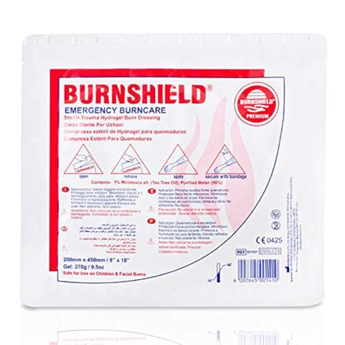 Burnshield pansement hydrogel visage contre les brûlures thermiques