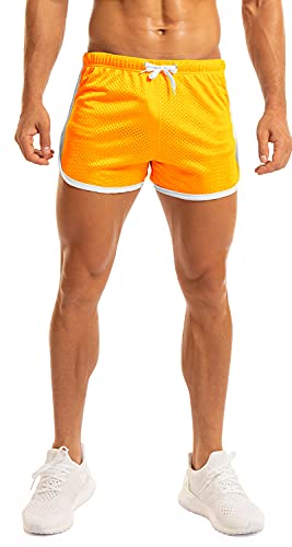 Image of Ouber Men's Fitted Shorts Bodybuilding Workout Gym Running Tight Lifting Shorts