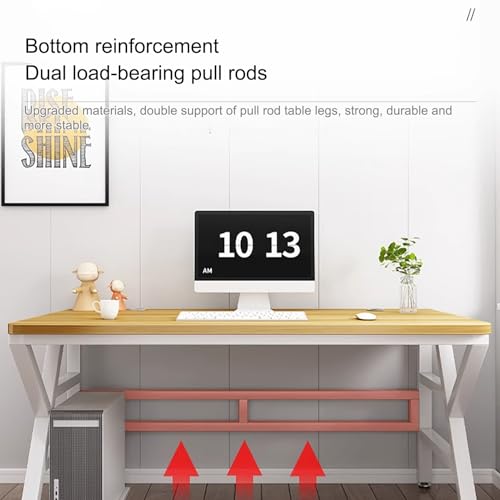 Bureau d'ordinateur compact 110 cm pour gagner de la place